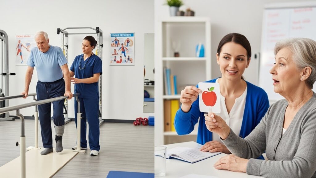 Como a Reabilitação Pós-AVC Restaura a Vida: O Processo da Fisioterapia e Fonoaudiologia